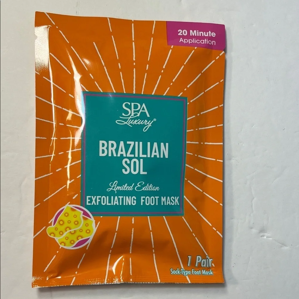 Brazilian Sol Exfoliating Foot Mask - Orange